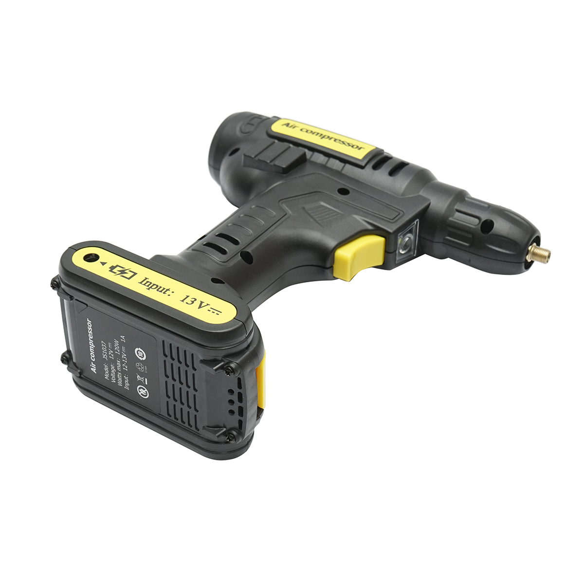 Compresor aer auto portabil digital 12V/120W, 150 PSI, iluminare LED, baterie Li-ion 2000mAh Breckner Germany - imagine 4