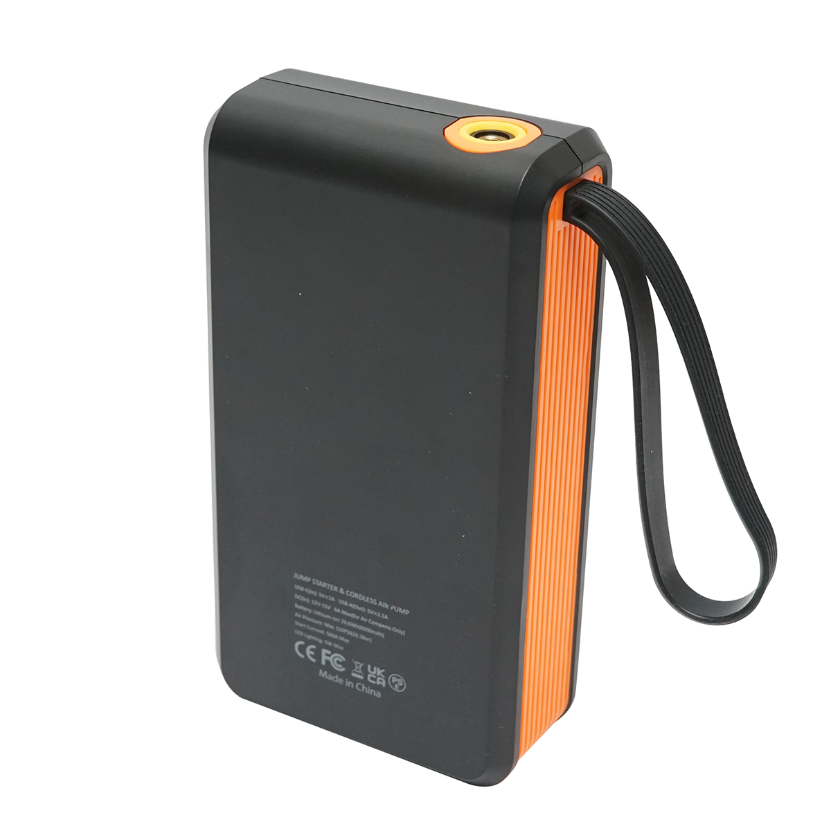 Robot pornire si compresor aer smart 80W 150 PSI, afisaj digital LED, baterie litiu 8000 mAh, baterie externa, lanterna LED, port USB/USB-C, accesorii incluse - imagine 8