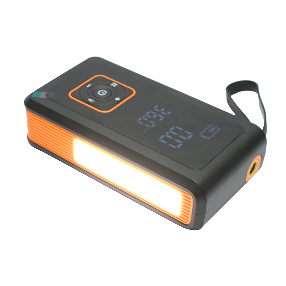 Robot pornire si compresor aer smart 80W 150 PSI, afisaj digital LED, baterie litiu 8000 mAh, baterie externa, lanterna LED, port USB/USB-C, accesorii incluse - imagine 5