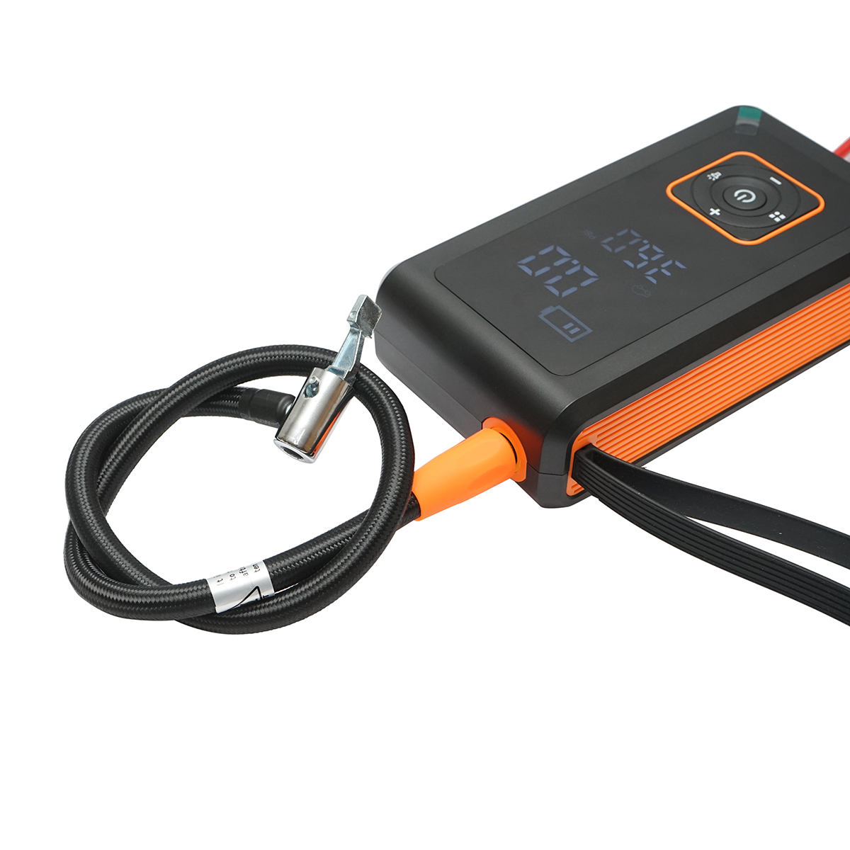 Robot pornire si compresor aer smart 80W 150 PSI, afisaj digital LED, baterie litiu 8000 mAh, baterie externa, lanterna LED, port USB/USB-C, accesorii incluse - imagine 10