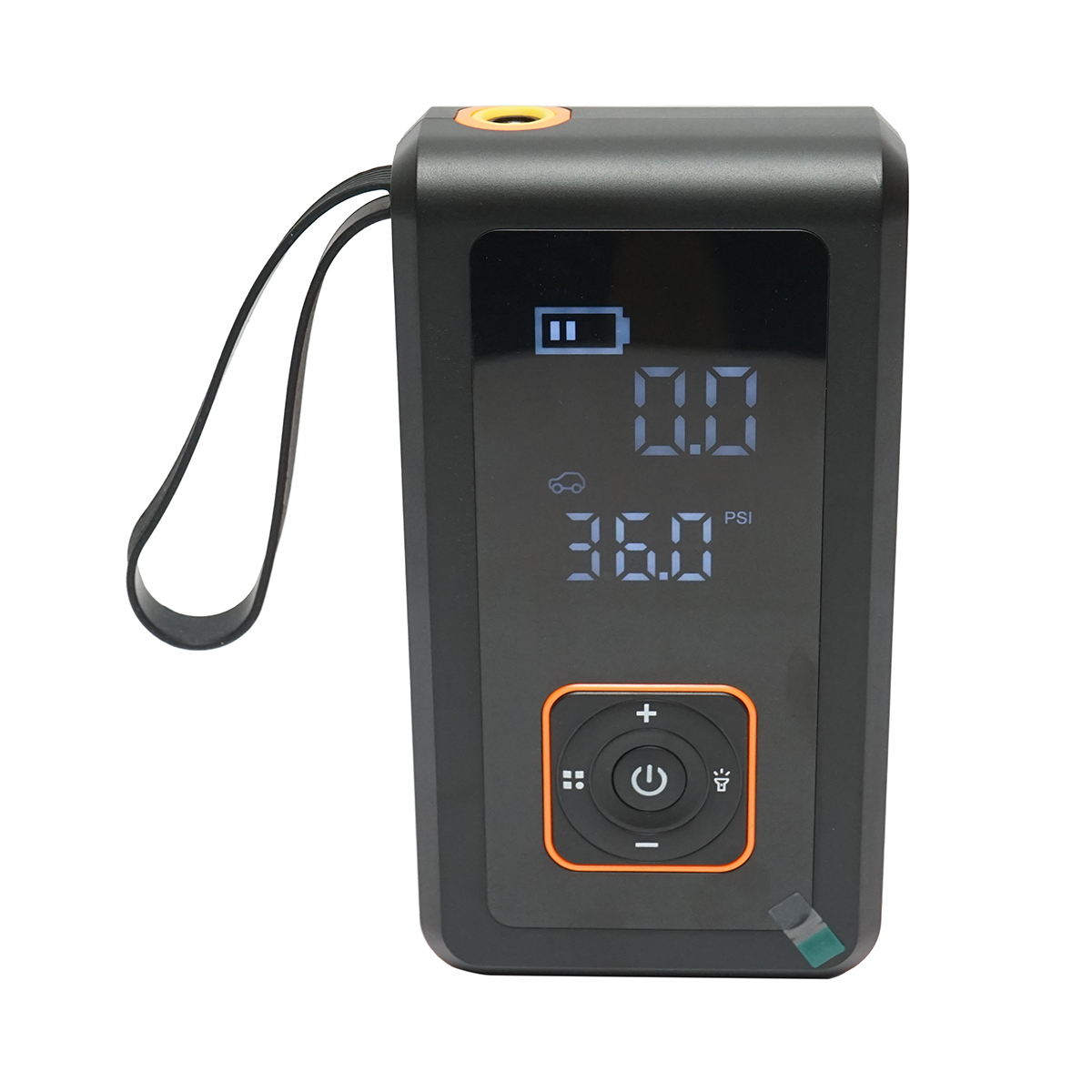 Robot pornire si compresor aer smart 80W 150 PSI, afisaj digital LED, baterie litiu 8000 mAh, baterie externa, lanterna LED, port USB/USB-C, accesorii incluse - imagine 2