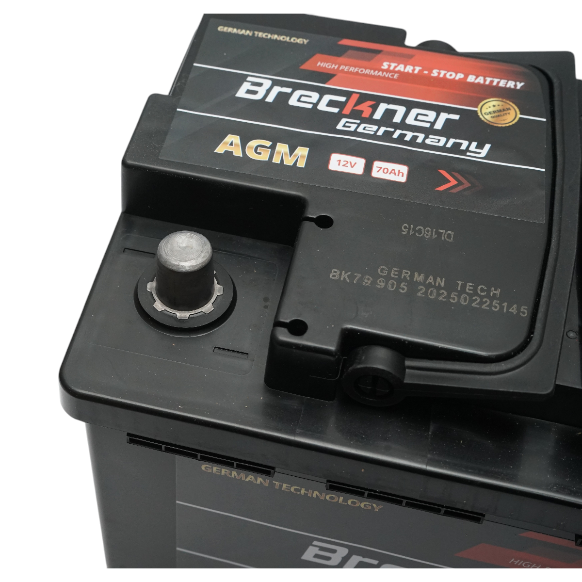 Baterie auto AGM start-stop 12V, 70Ah, 760A la pornire 275x175x195mm Breckner Germany - imagine 7