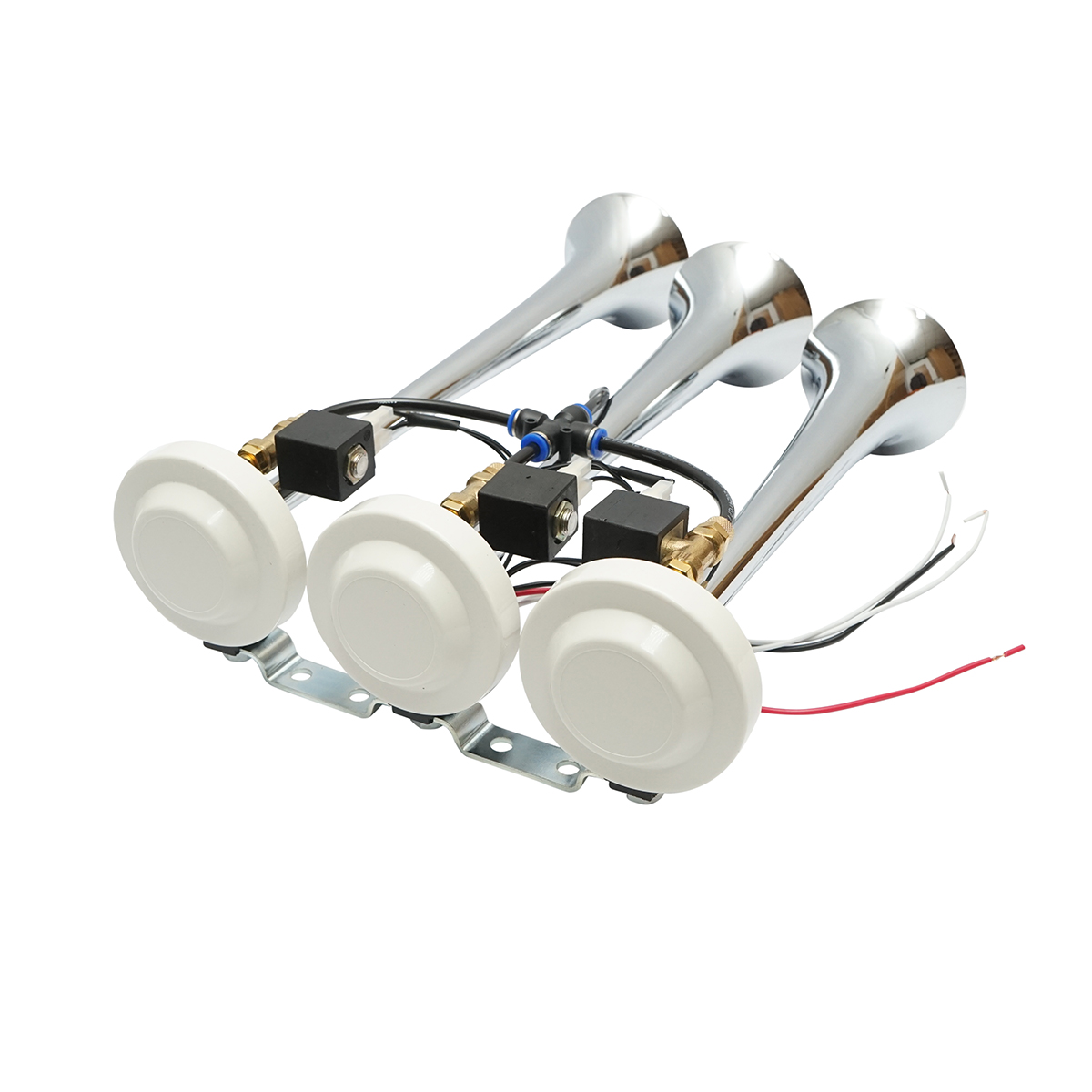 Claxon 3 trompete 24V pentru compresor de aer - imagine 2