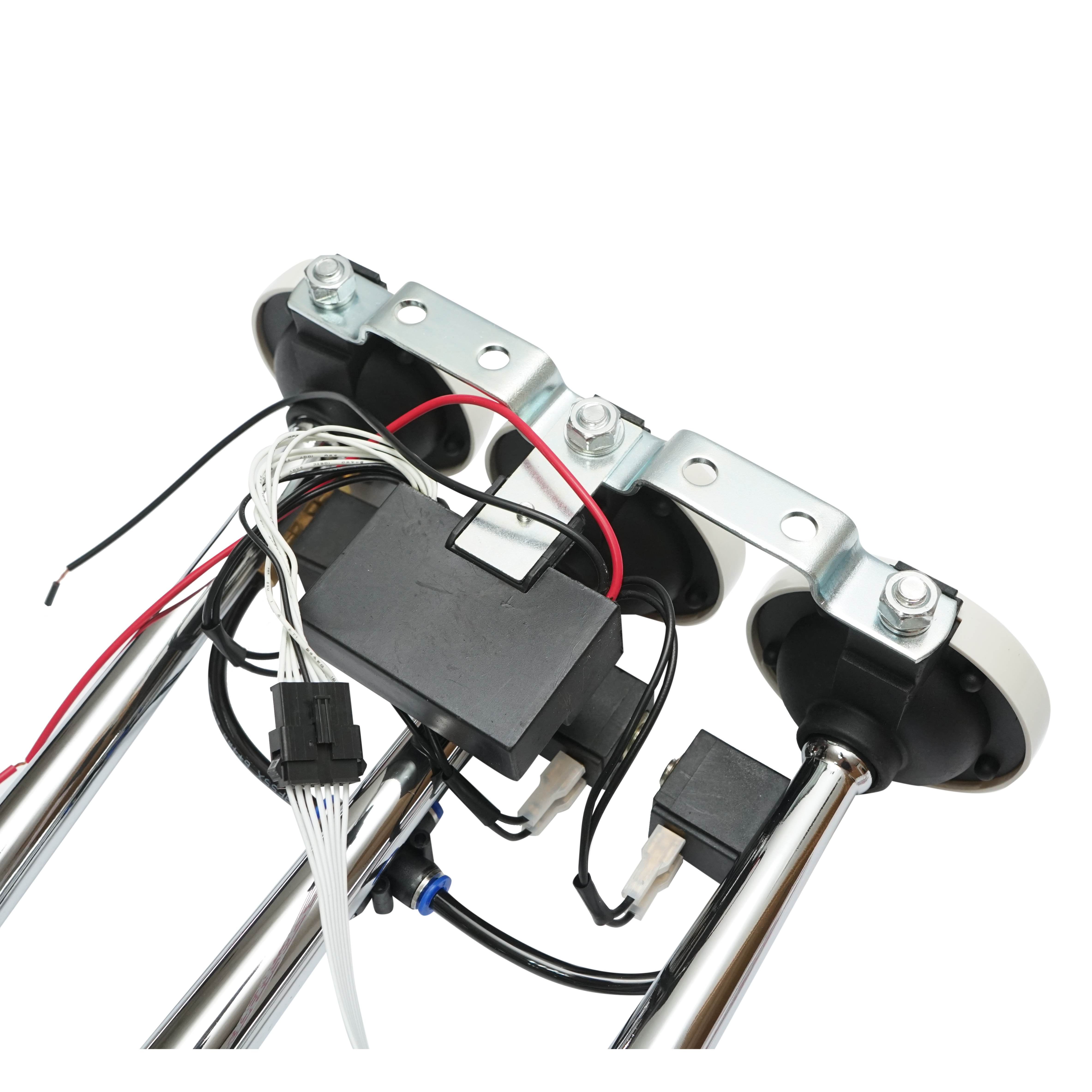 Claxon 3 trompete 24V cu 6 melodii pentru compresor de aer - imagine 4