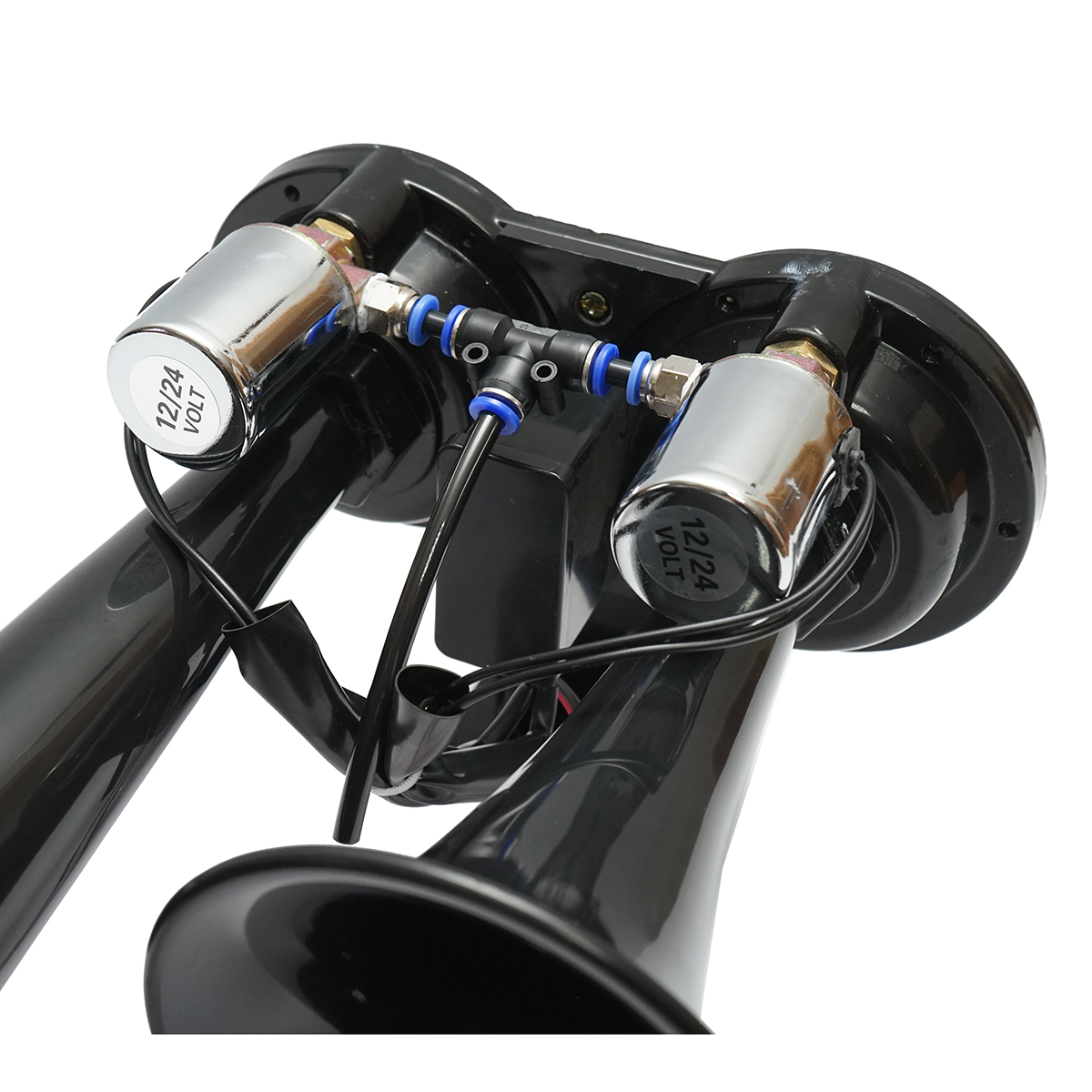 Claxon 2 trompete 12V/24V pentru compresor de aer - imagine 5