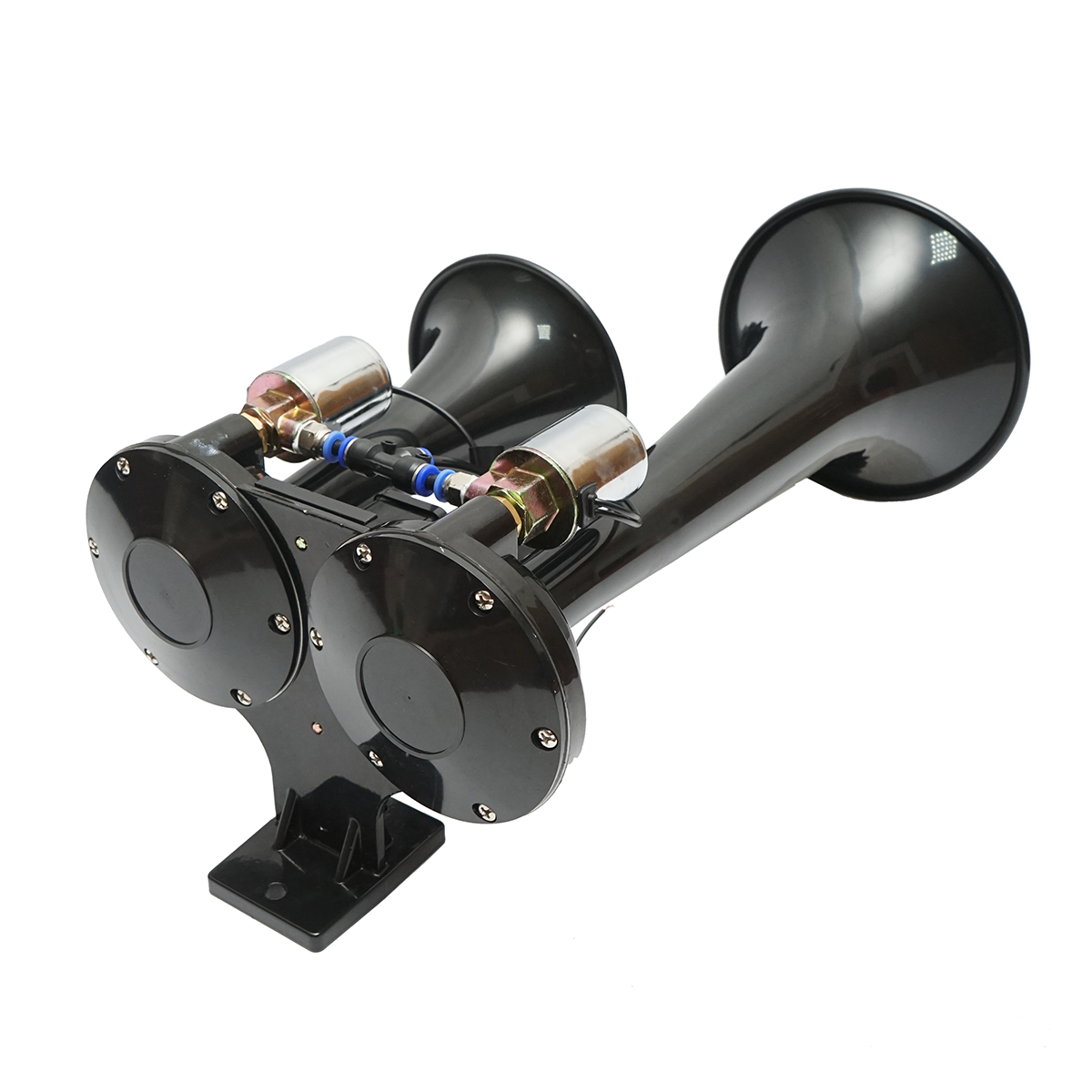 Claxon 2 trompete 12V/24V pentru compresor de aer - imagine 2