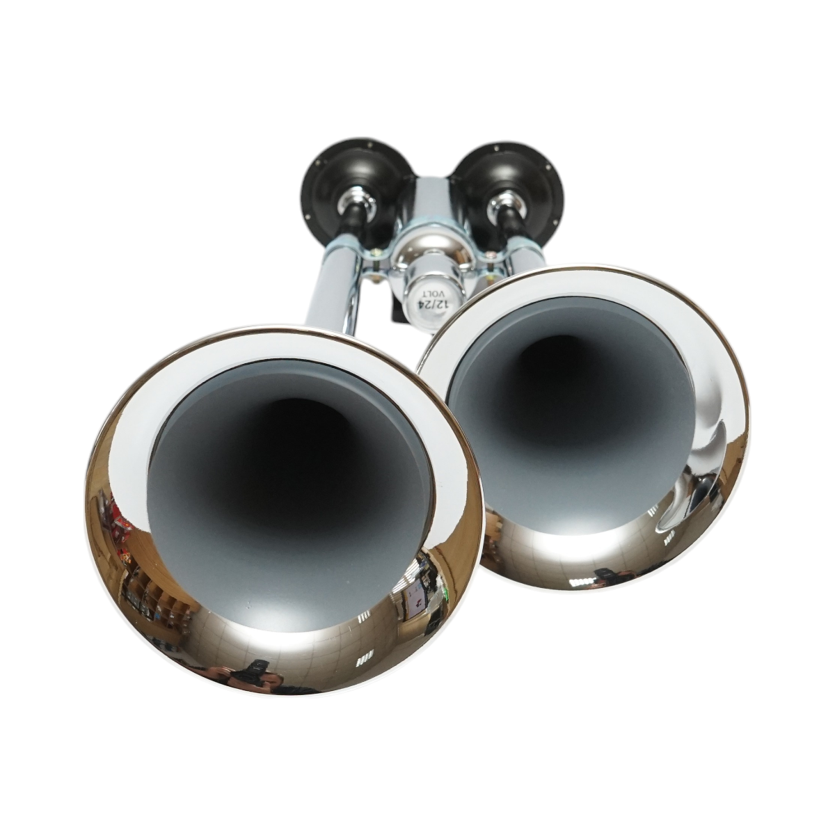 Claxon 2 trompete 12V/24V pentru compresor de aer - imagine 4