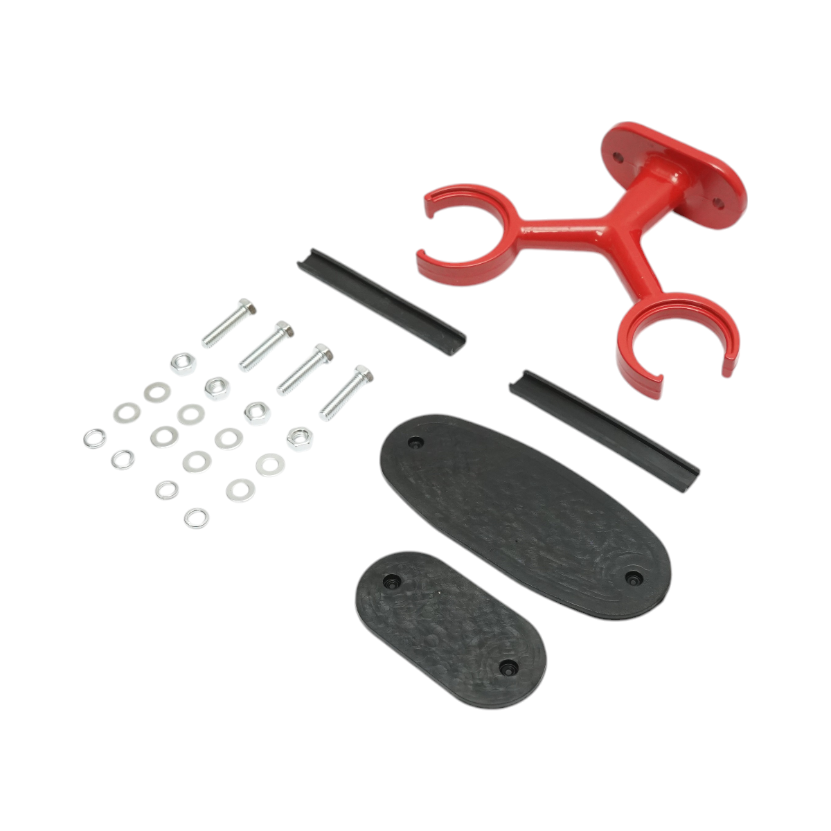 Claxon 2 trompete rosu 12V/24V pentru compresor de aer - imagine 6