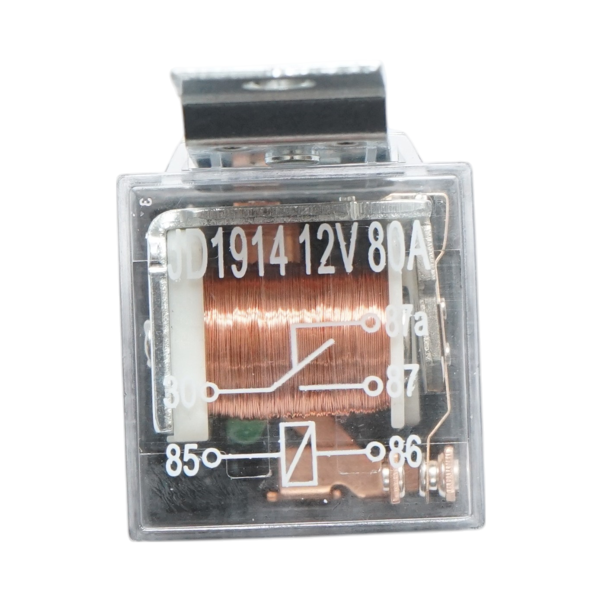 Releu protectie claxon si far 12V, 80A, 5 pini universal JD1914 - imagine 4