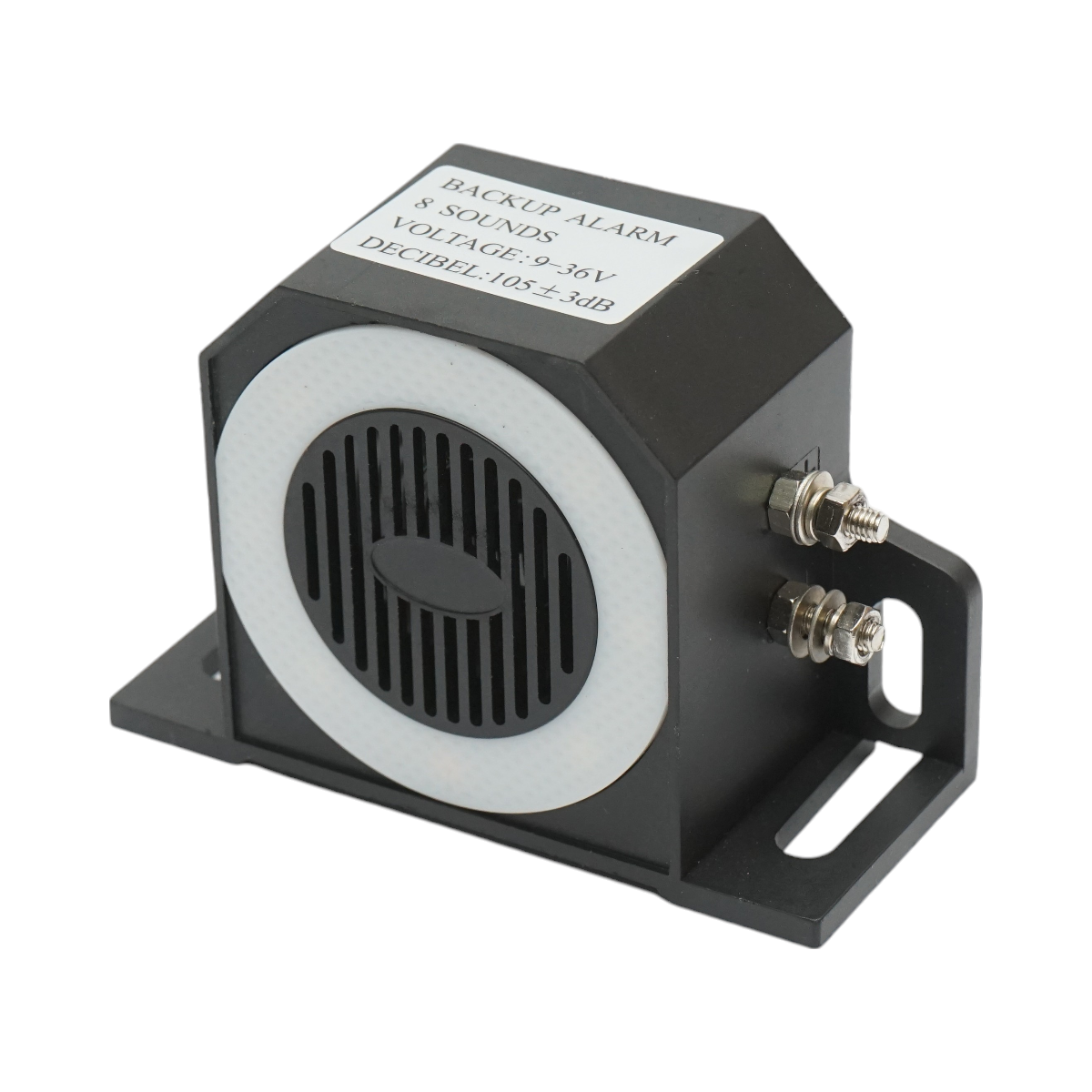 Sirena marsarier cu iluminat LED 12V–36V, 8 sunete 105dB