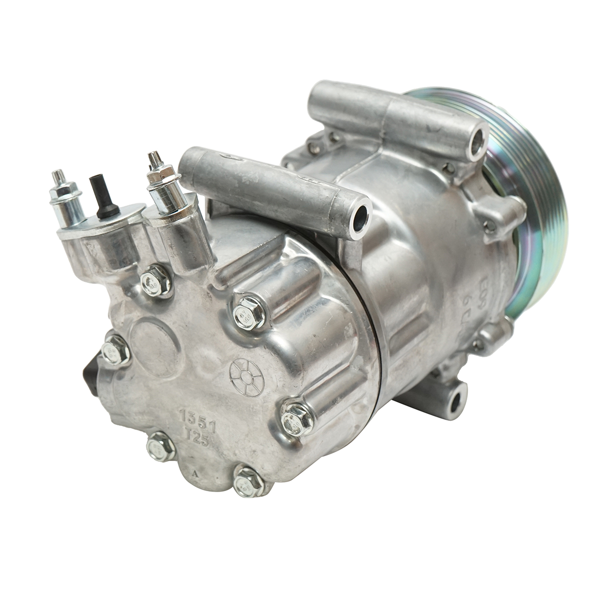 Compresor clima AC Peugeot, Citroen cod OEM 9651910980, 6453QJ, 6453QK, 6453WK, 6453WL, 6453ZZ, SD6C12 - imagine 3