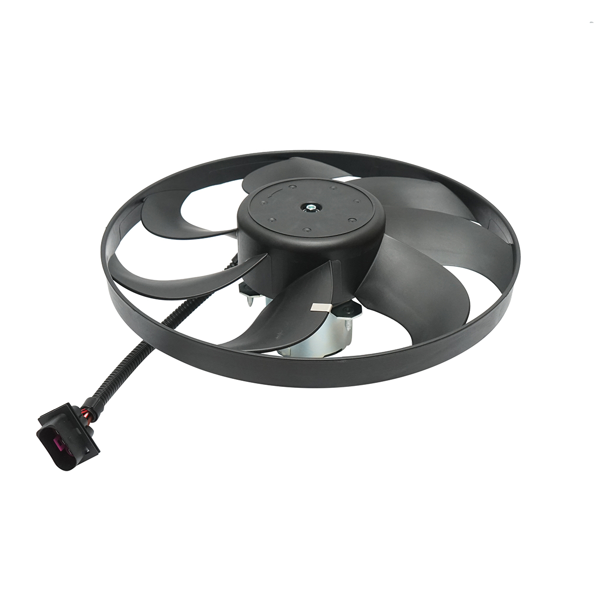 Ventilator radiator Audi, Seat, Skoda 350mm cod OEM 1J0959455, 6E0959455A, 1J0959455B, 1J0959455E - imagine 4