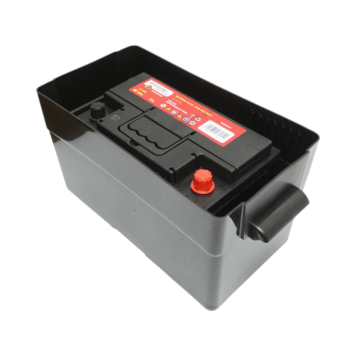 Cutie baterie auto 12V cu voltmetru DC 6-30V, intrerupator alimentare 100A, priza bricheta, afisaj LCD, 2xUSB 350x180x200mm - imagine 5