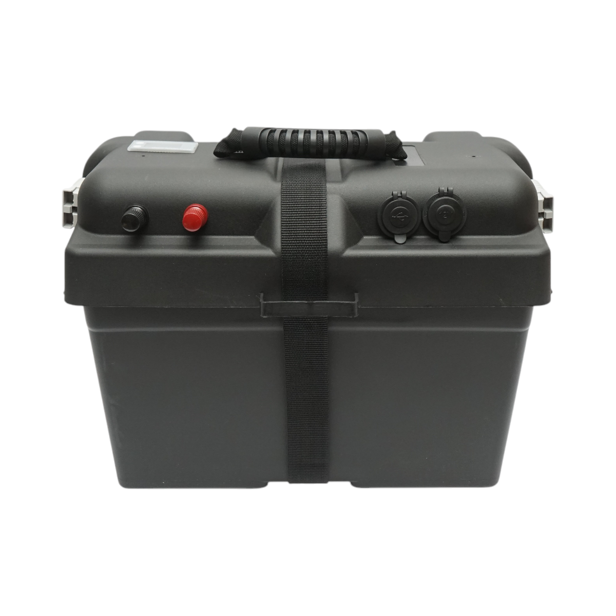 Cutie baterie auto 12V cu voltmetru DC 6-30V, intrerupator alimentare 100A, priza bricheta, afisaj LCD, 2xUSB 360x180x235mm - imagine 6