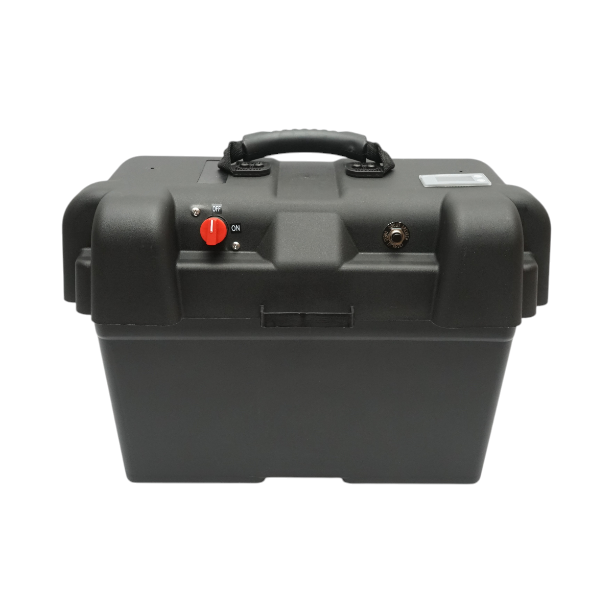 Cutie baterie auto 12V cu voltmetru DC 6-30V, intrerupator alimentare 100A, priza bricheta, afisaj LCD, 2xUSB 360x180x235mm - imagine 2