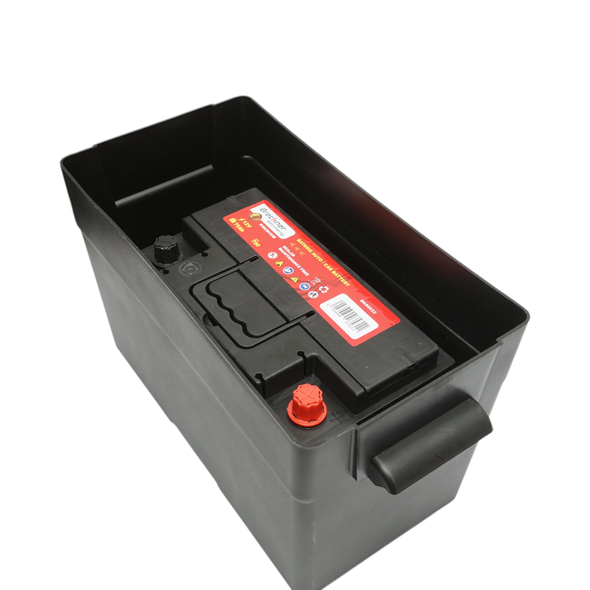 Cutie baterie auto 12V cu voltmetru DC 6-30V, intrerupator alimentare 100A, priza bricheta, afisaj LCD, 2xUSB 360x180x235mm - imagine 4