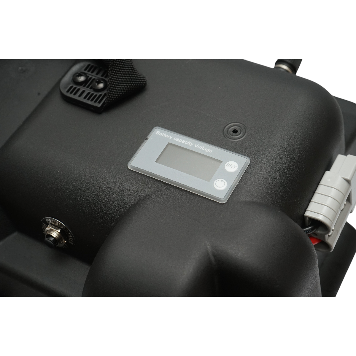 Cutie baterie auto 12V cu voltmetru DC 6-30V, intrerupator alimentare 100A, priza bricheta, afisaj LCD, 2xUSB 360x180x235mm - imagine 11