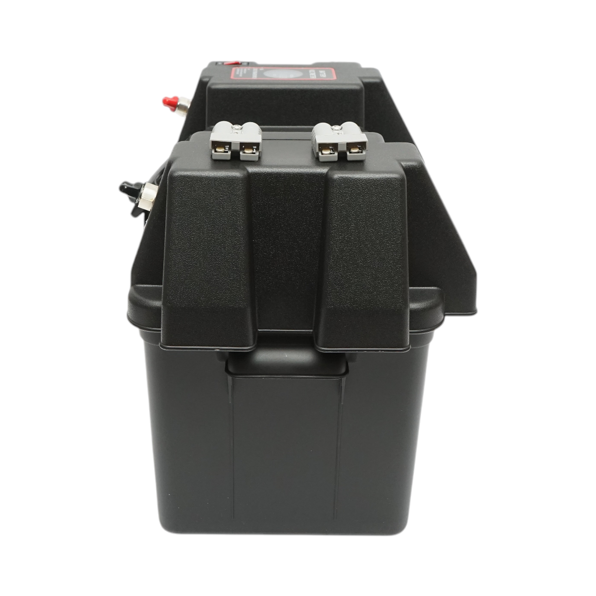 Cutie baterie auto 12V cu voltmetru DC 6-36V, intrerupator cirucit 16A, siguranta 30A, 2 prize bricheta, afisaj LCD, 2xUSB 340x195x200mm - imagine 8