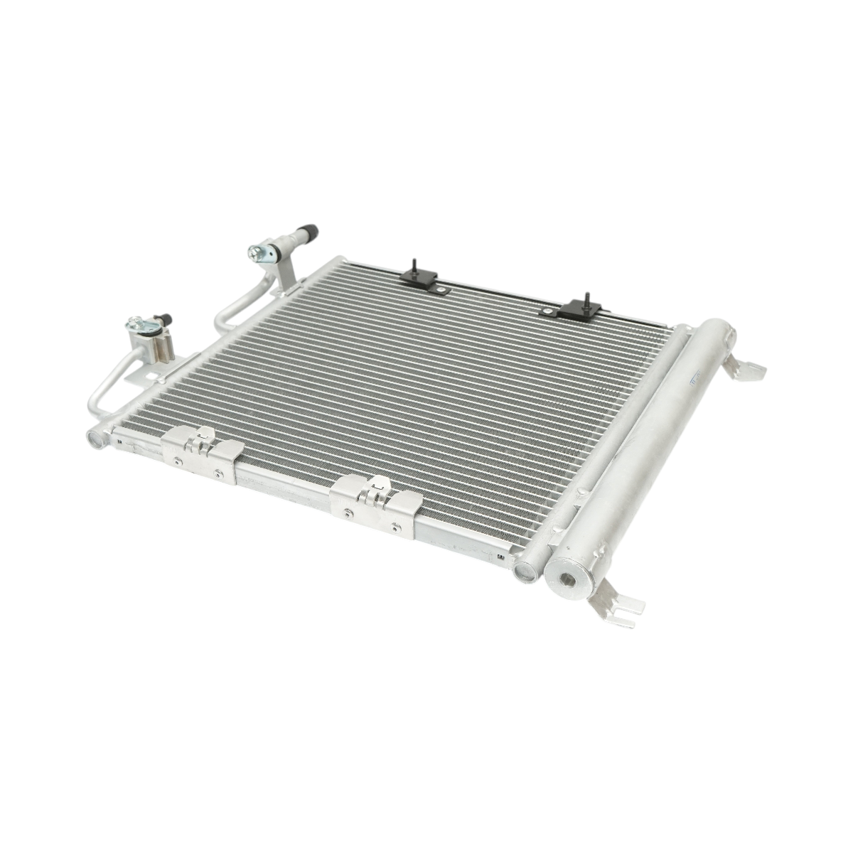 Radiator clima AC Opel Astra H, Zafira 370x370x16mm cod OEM 13129195, 1850099, 93178961, 1924005329 - imagine 3