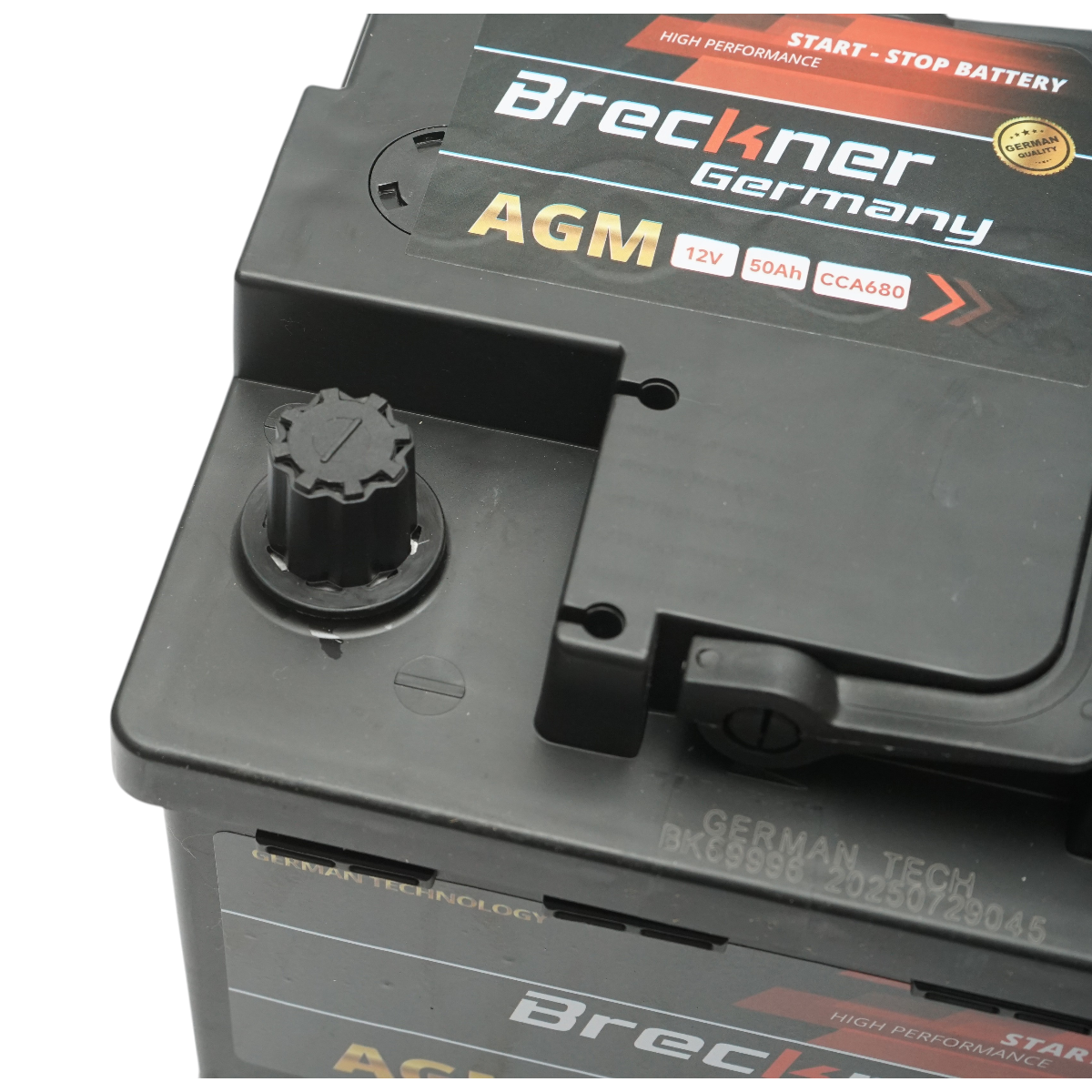 Baterie auto AGM start-stop 12V, 50Ah, 680A la pornire 207x175x190mm Breckner Germany - imagine 7