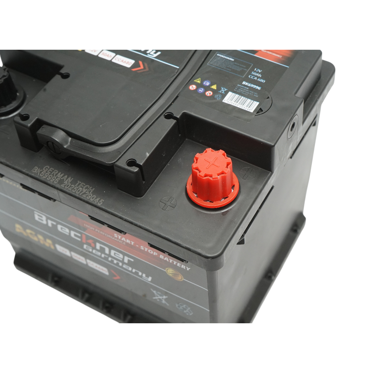 Baterie auto AGM start-stop 12V, 50Ah, 680A la pornire 207x175x190mm Breckner Germany - imagine 6