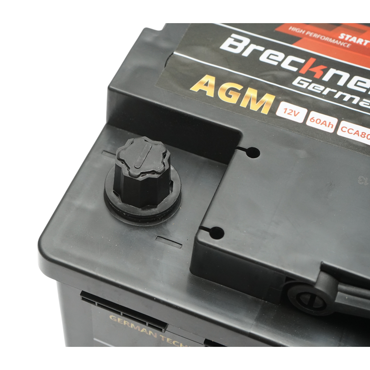 Baterie auto AGM start-stop 12V, 60Ah, 800A la pornire 242x174x189mm Breckner Germany - imagine 7