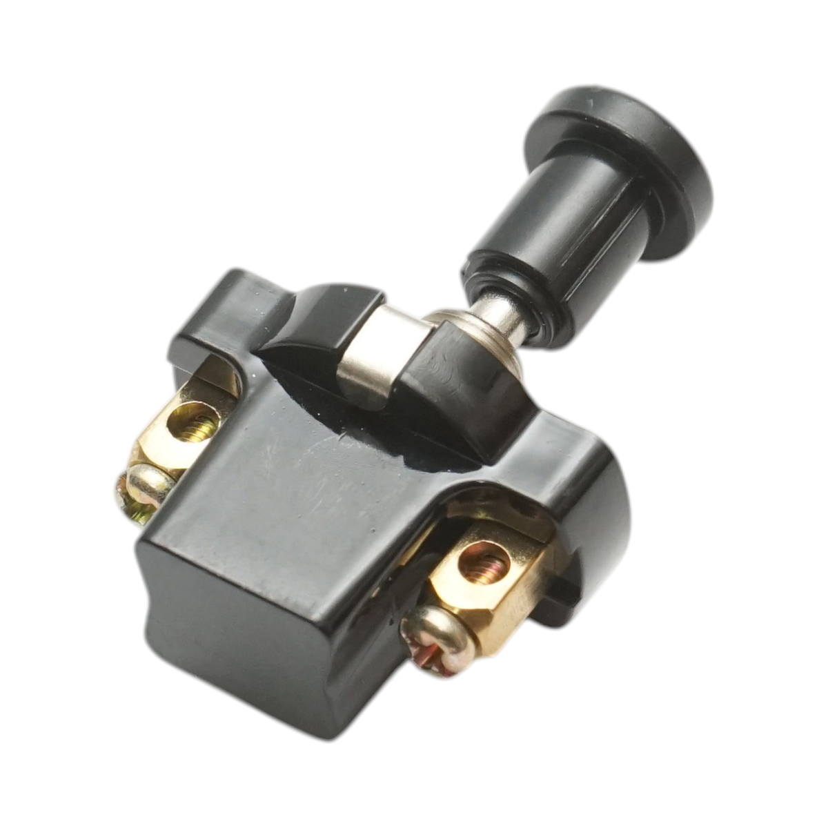 Intrerupator scurt universal 12V/5A pull switch ON/OFF cu piulita prindere metalica - imagine 4