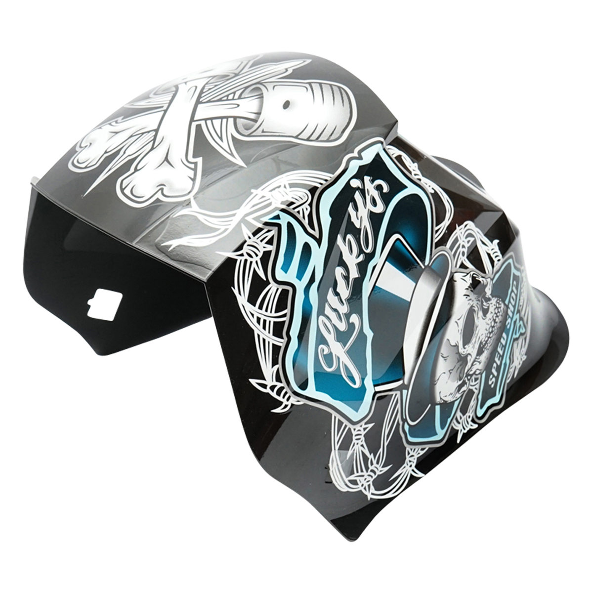 Masca de sudura automata Breckner Germany Black Skeleton - imagine 4