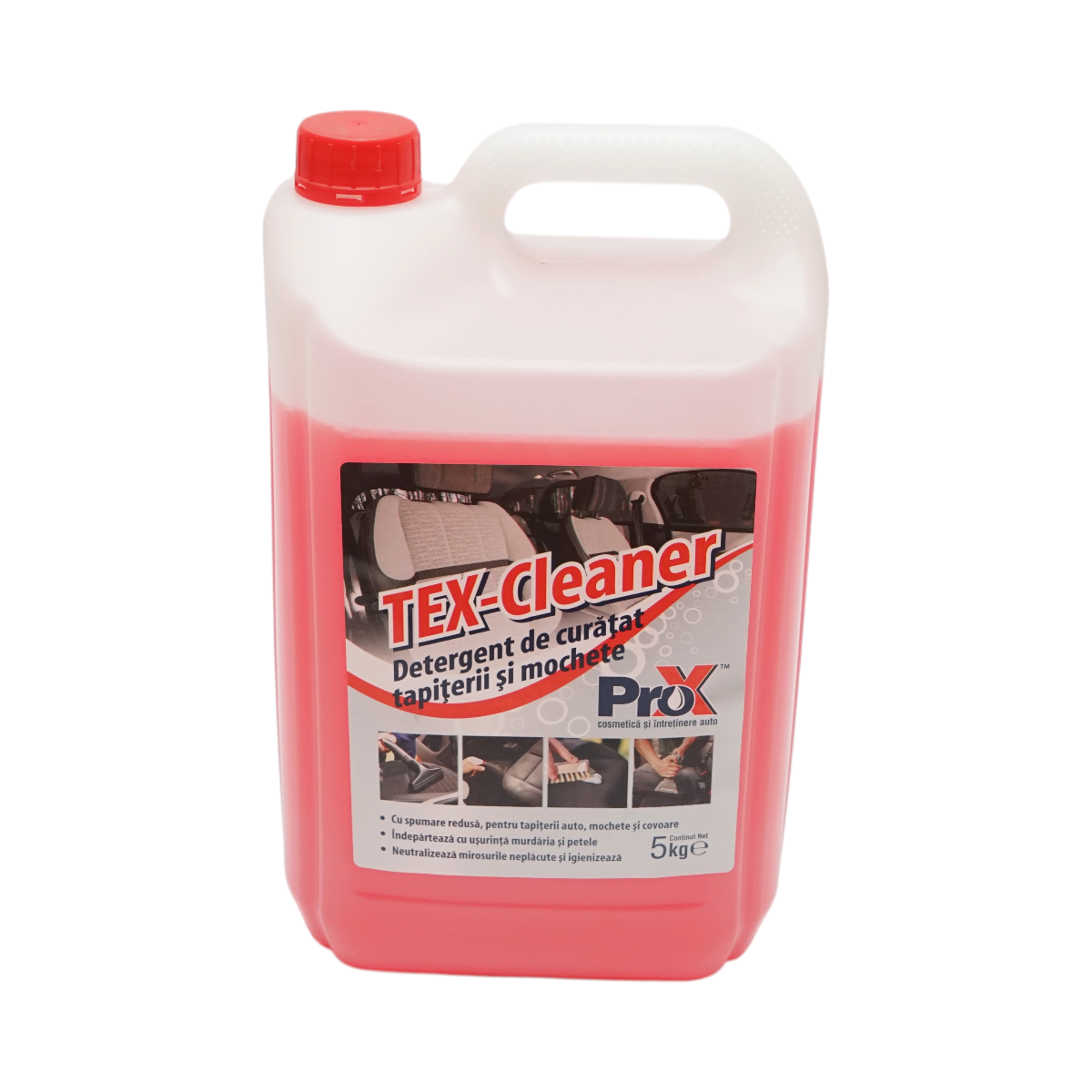 Solutie curatare tapiterie textila si mocheta auto concentrata TEX-Cleaner Pro-X 5kg