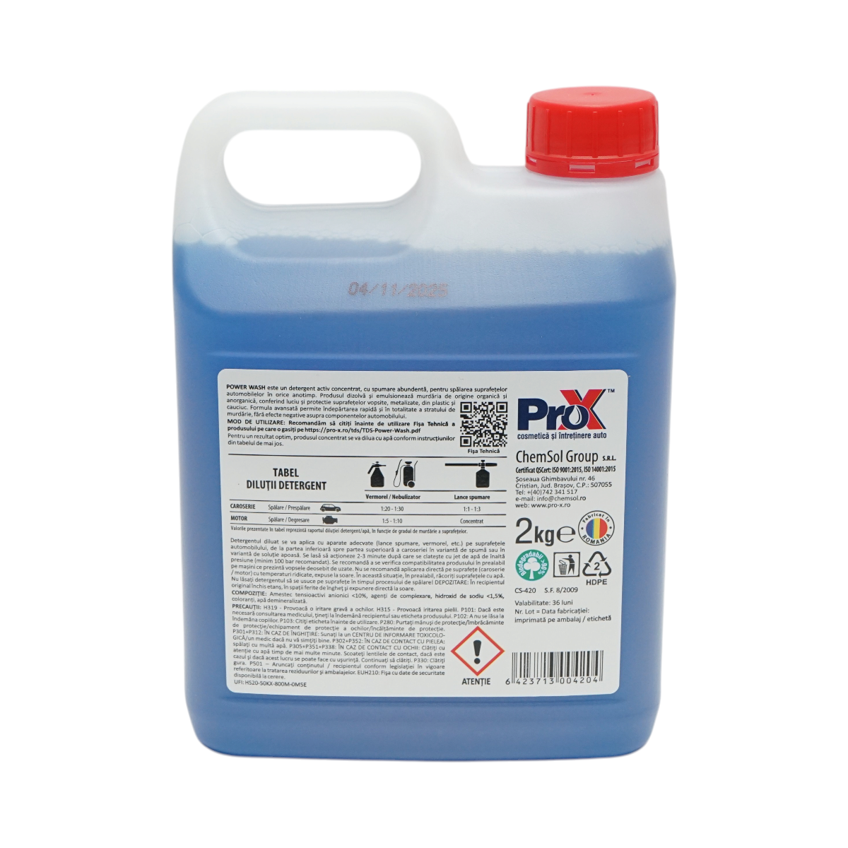 Detergent spuma activa auto concentrat profesional Power Wash Pro-X 2kg - imagine 3