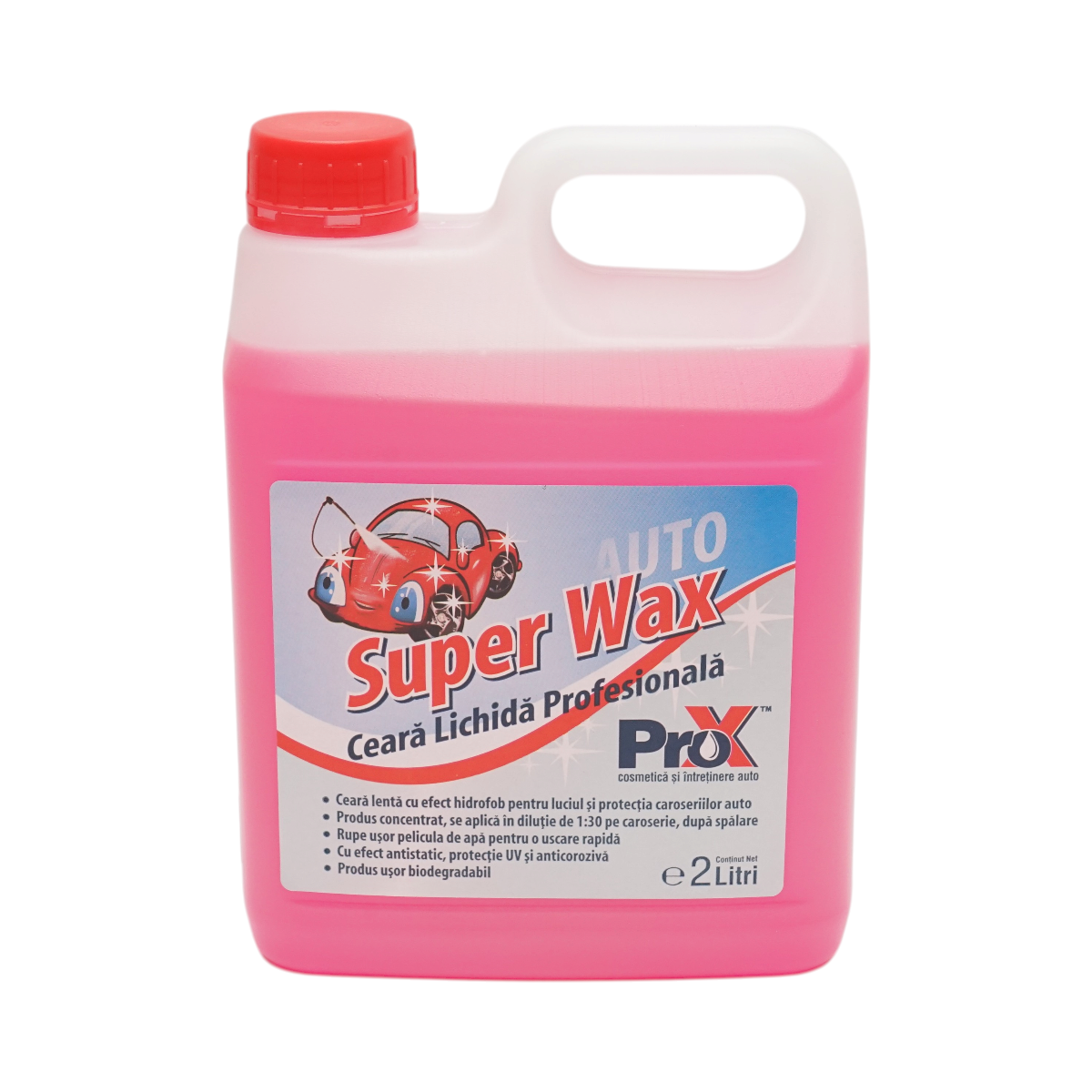 Ceara auto lichida hidrofoba concentrata profesionala Super Wax Pro-X 2L