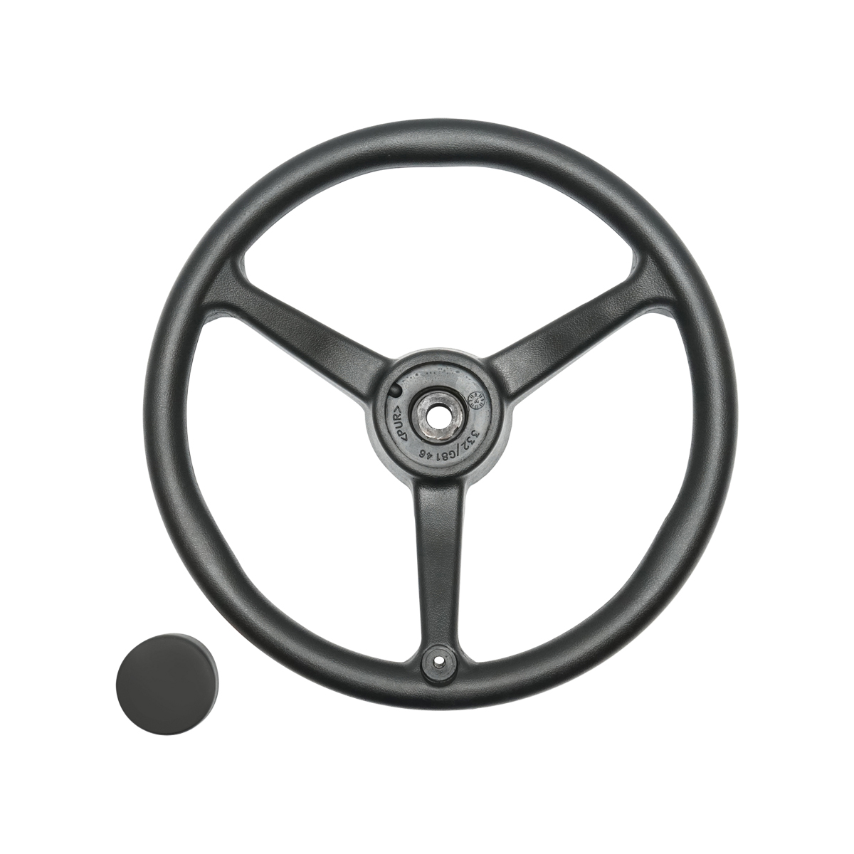 Volan model nou cu prindere caneluri pentru JCB 3CX, 4CX OEM 333-D1381 - imagine 2
