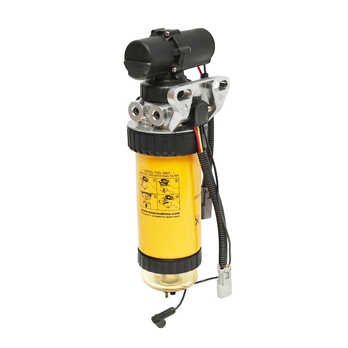 Ansamblu pompa electrica de alimentare pentru JCB 2CX, 3CX, 4CX OEM 332-D6723 - imagine 3