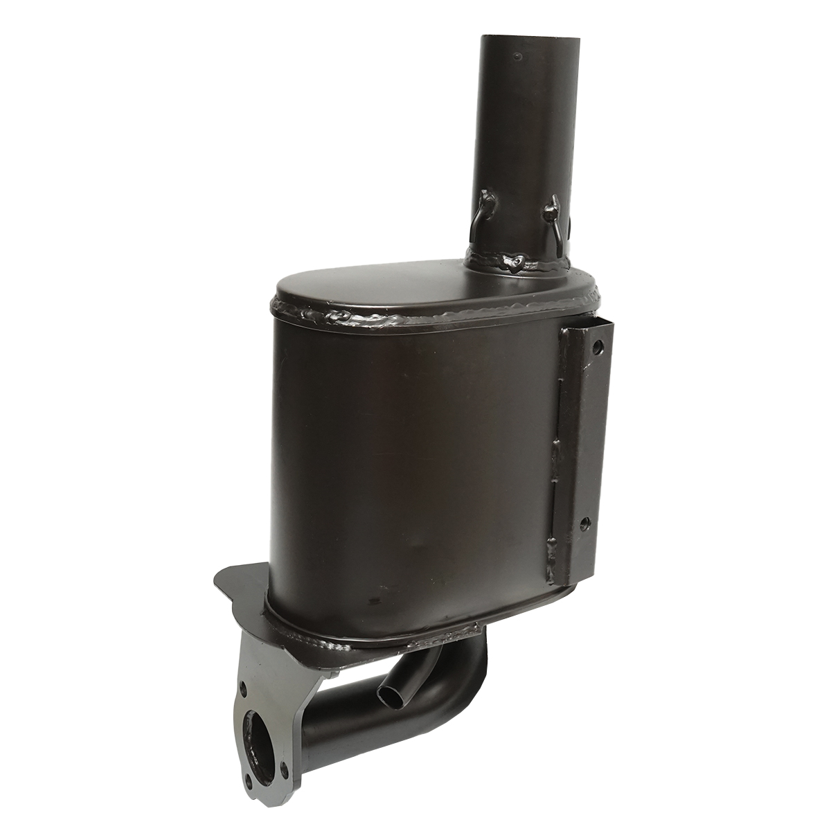 Amortizor toba esapament 240x150mm pentru JCB 3CXS-PC, 4CX-PC, 3CX, 215/3CX 15, 214e/3C 14, 215S/4CX 15, 214/3CX 14-PC, 3CX-T, 4CX, 3CXS OEM 128-H2997 - imagine 3