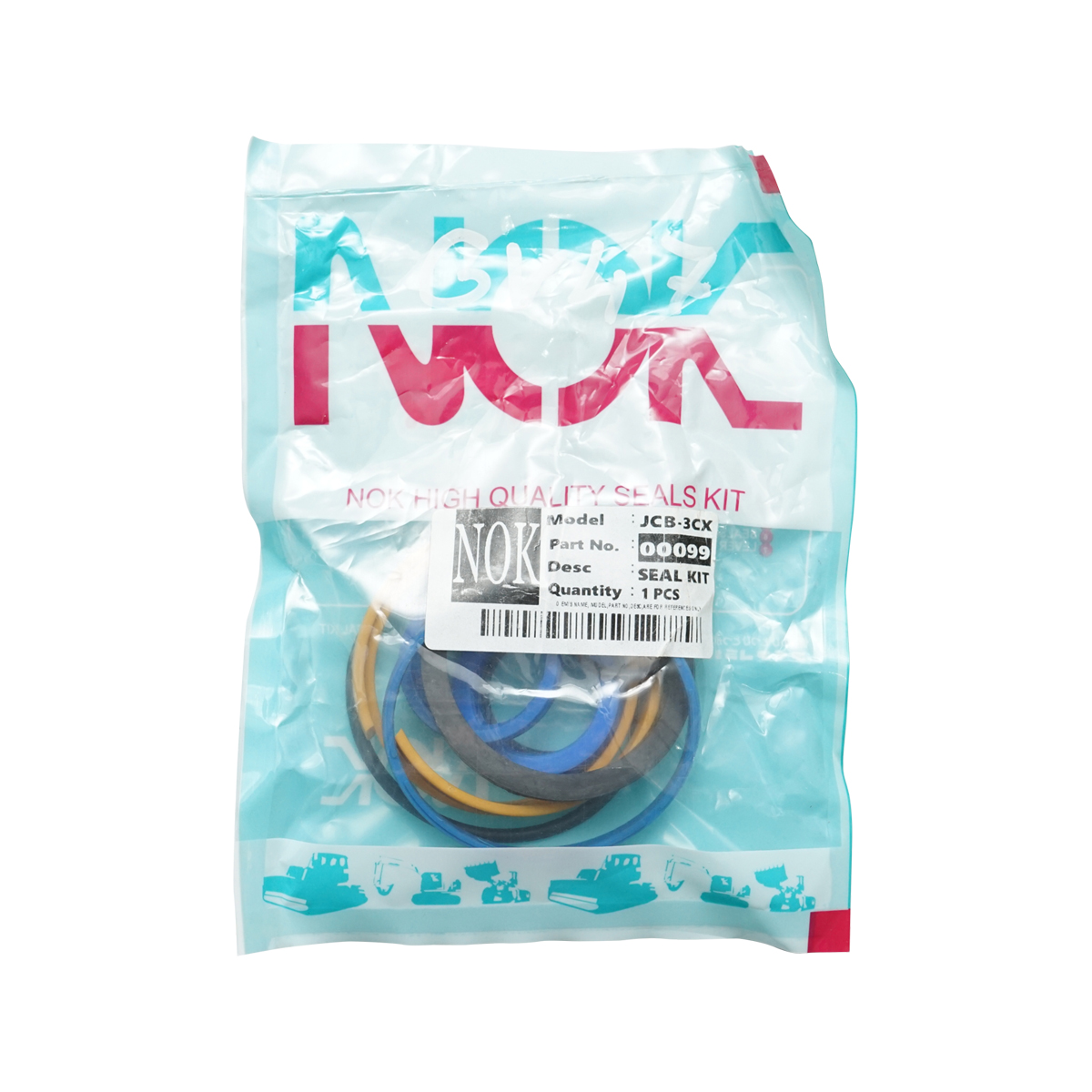 Kit reparatie cilindru de directie, corp fi 70mm si tija fi 30mm pentru JCB 3D, 214, 214E, 1400, 1400B, 1550, 1550B, 1700B, SITEMASTER, 505-19 FM, 505-22, 505-22 SWAY OEM 991-00099 - imagine 2