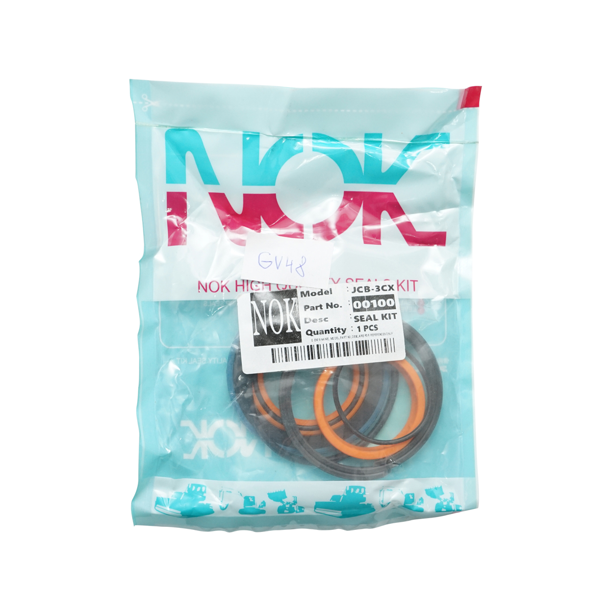 Kit garnituri reparatie cilindru hidraulic, corp fi 70mm si tija fi 40mm pentru JCB 1CX-HF, 2CX, 2CXS, 3CX4M, 208S, 210S, 214, 214E, 215-4 OEM 991-00100 - imagine 2