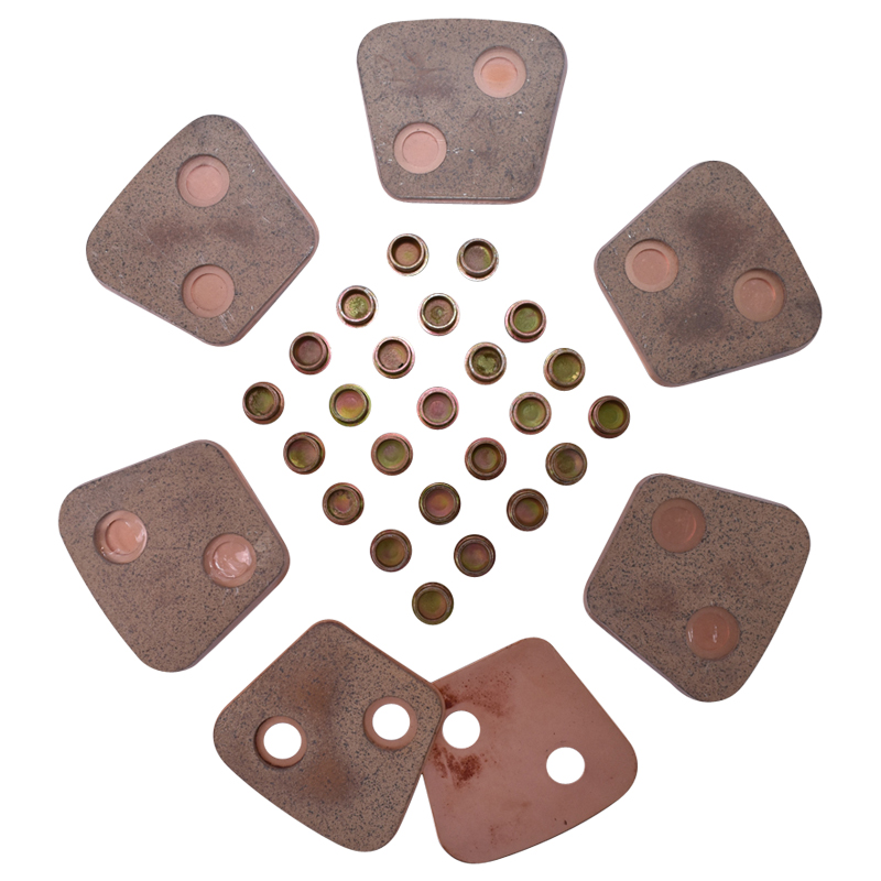 Set 12 ferodouri 4mm(77x69) cu nituri pentru disc ambreiaj  D1010 UTB U-1010