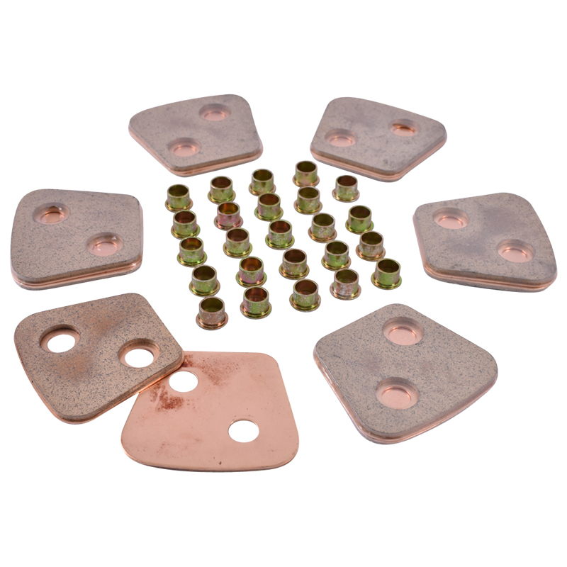 Set 12 ferodouri 4mm(77x69) cu nituri pentru disc ambreiaj  D1010 UTB U-1010 - imagine 2