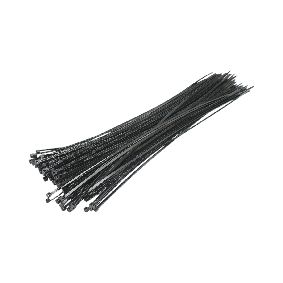 Faseta colier plastic negru 3.5x370mm 100 buc/set Longroad - imagine 2