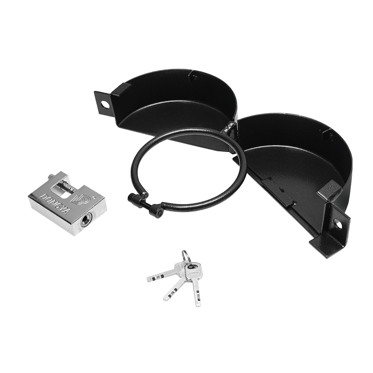 Antifurt motorina fi 110mm cu lacat deschidere de la mijloc - imagine 3