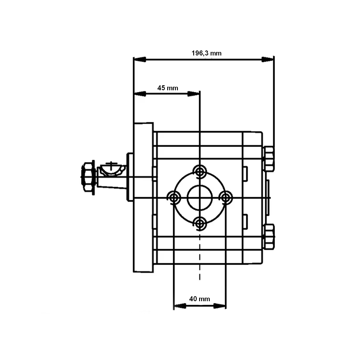 Pompa hidraulica dubla Case, Deutz-Fahr, Fendt si Steyr sens rotatie stanga debit 6+11 cm3 0510665382 - imagine 5