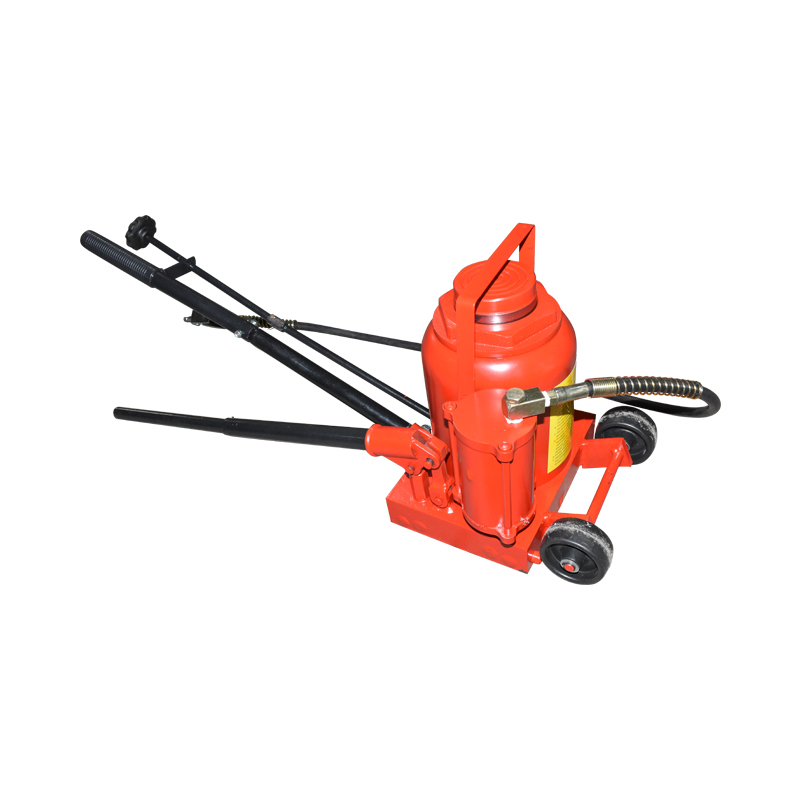 Cric hidro-pneumatic 50T cursa 16cm inaltime 28-44cm - imagine 4