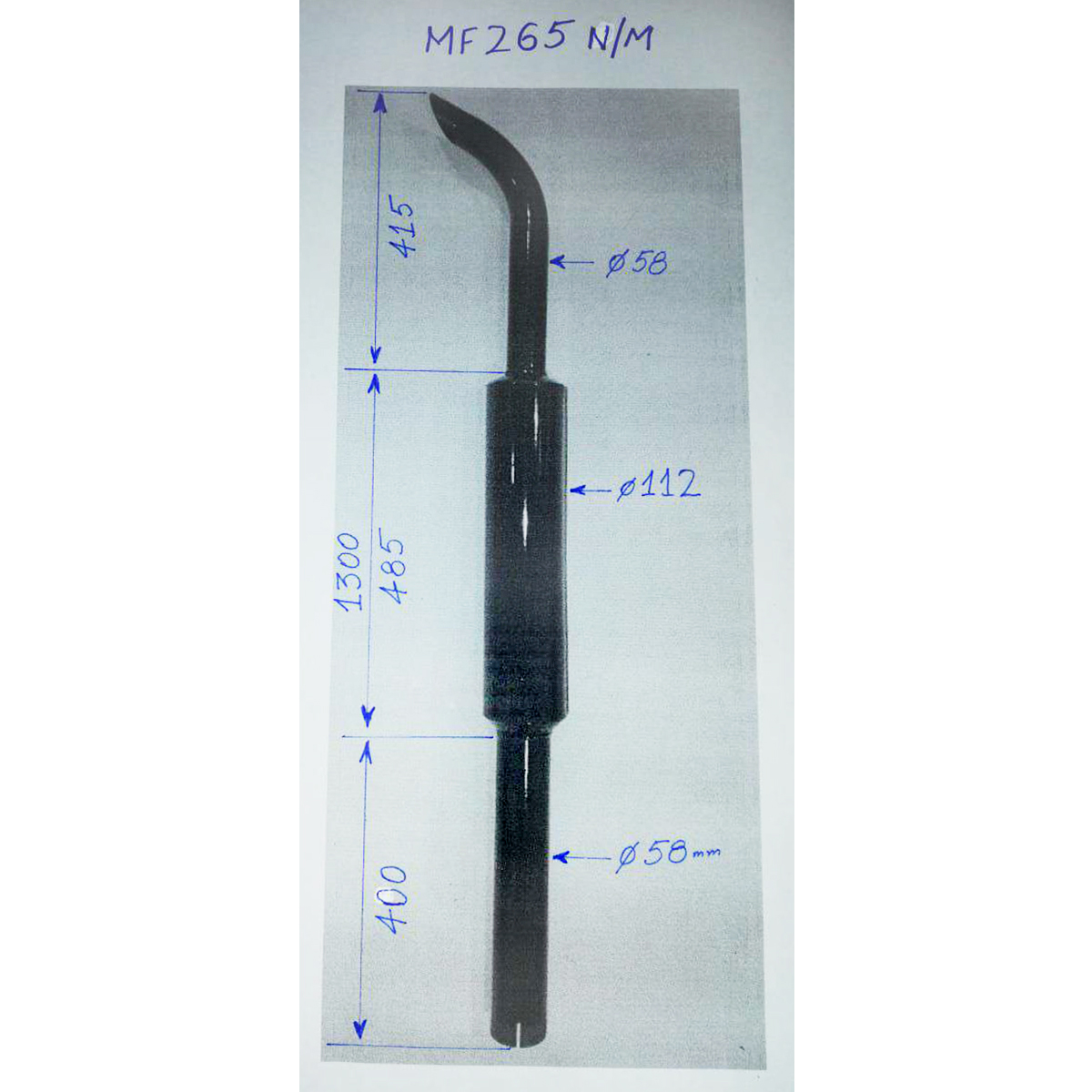 Toba esapament pentru Massey Ferguson 265 N/M - imagine 2