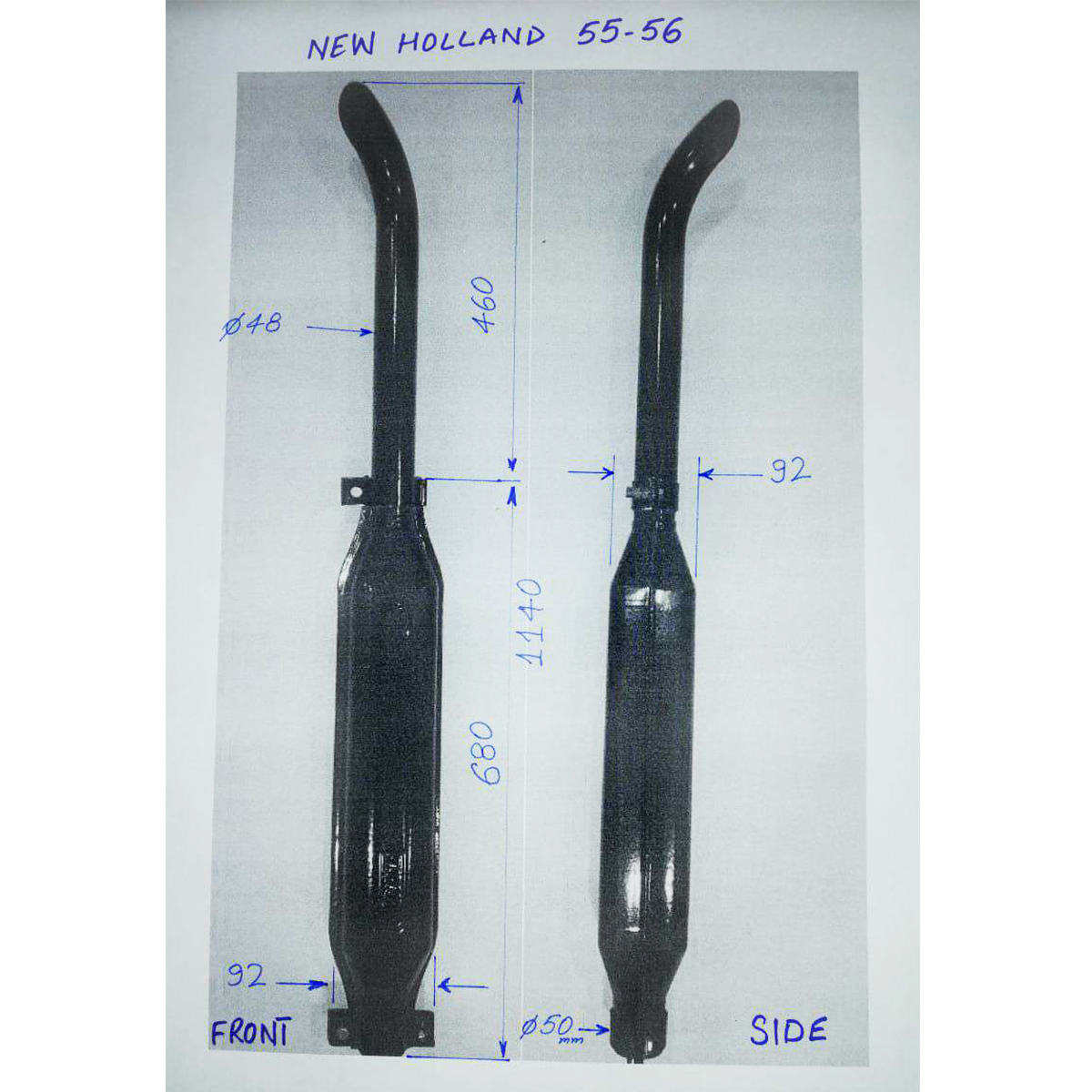 Toba esapament pentru New Holland 55-56 - imagine 2