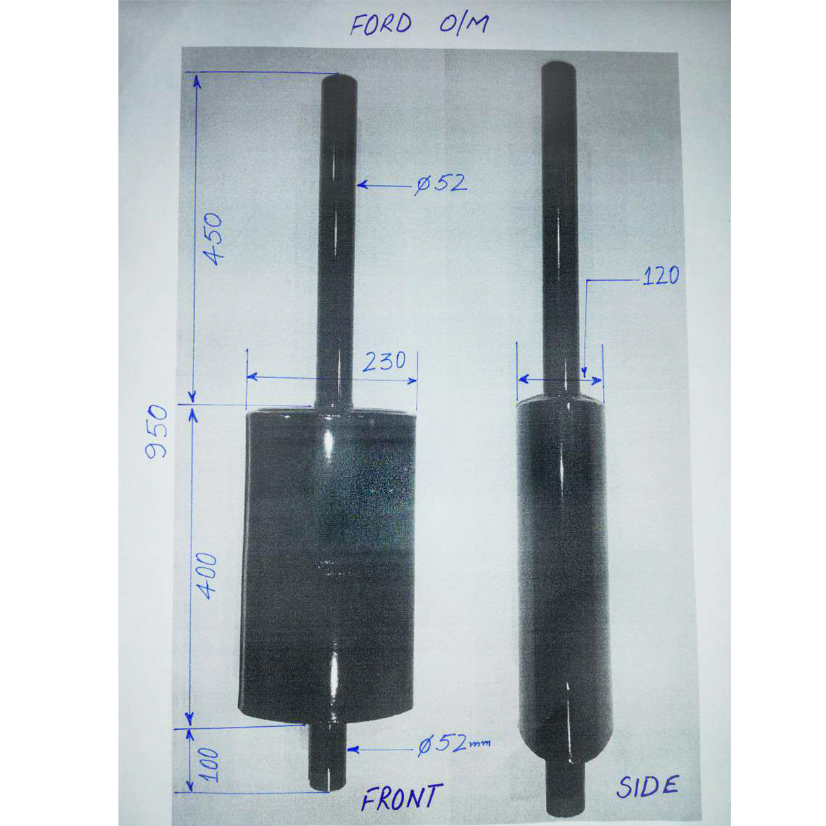 Toba esapament pentru Ford O/M - imagine 2