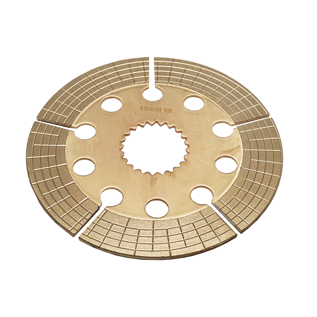 Disc frana cu diametru exterior 225mm, interior 59/53.7mm si 22 caneluri pentru tractor Ford 83956599 - imagine 2