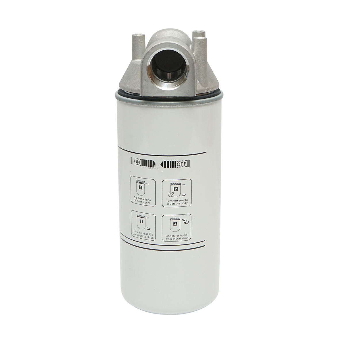 Filtru si suport (baterie) indepartare particule rezervor motorina, presiune 3.4 bar, debit 94.6 L/min, 30 microni, 1-1/2 -16 UNF Breckner Germany - imagine 3