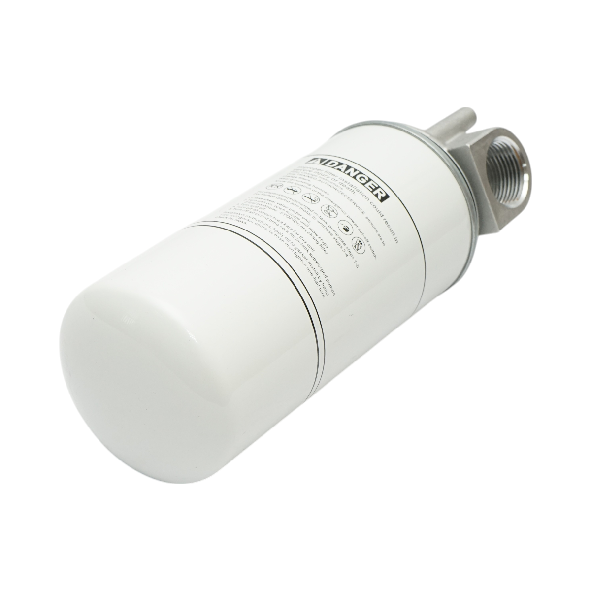 Filtru si suport (baterie) indepartare particule rezervor motorina, presiune 3.4 bar, debit 94.6 L/min, 30 microni, 1-1/2 -16 UNF Breckner Germany - imagine 4