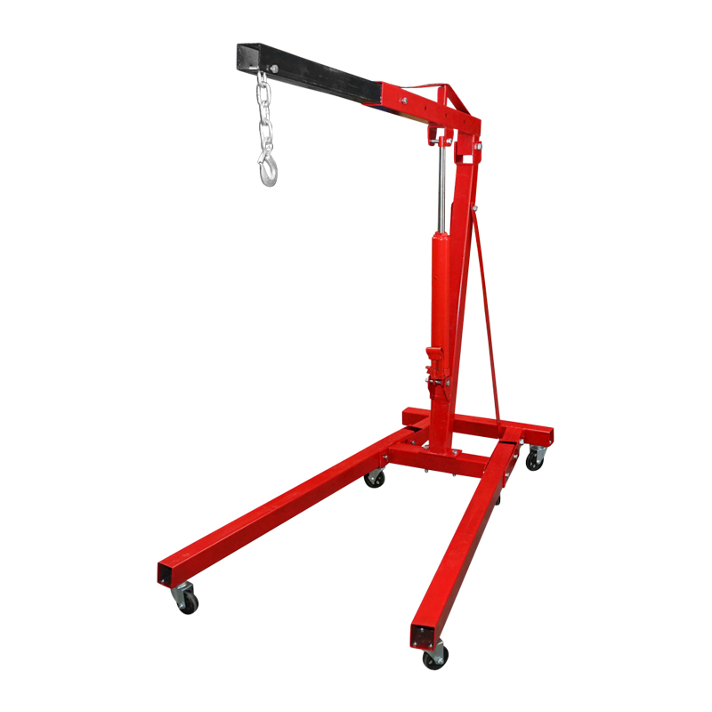 Macara hidraulica pliabila tip girafa pentru atelier 2T - imagine 3