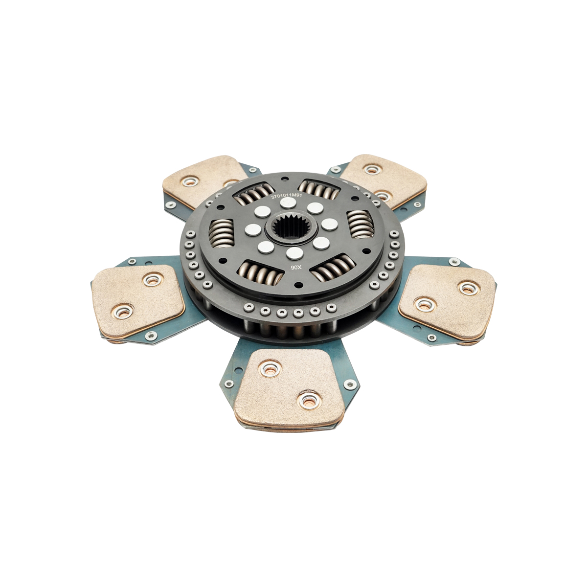 Disc ambreiaj diametru exterior 330mm, interior 1-25.4mm, interior 2-29.5mm, 21 caneluri pentru Massey Ferguson OEM 3613976M91 - imagine 3